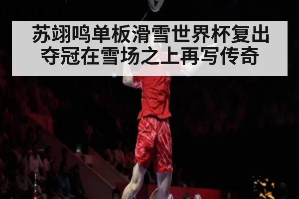 苏翊鸣单板滑雪世界杯复出夺冠在雪场之上再写传奇